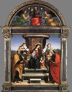 RAFFAELLO Sanzio Madonna and Child Enthroned with Saints France oil painting artist